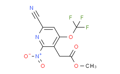Methyl 6-cyano-2-nitro-4-(trifluoromethoxy)pyridine-3-acetate