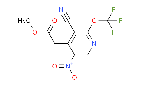 Methyl 3-cyano-5-nitro-2-(trifluoromethoxy)pyridine-4-acetate