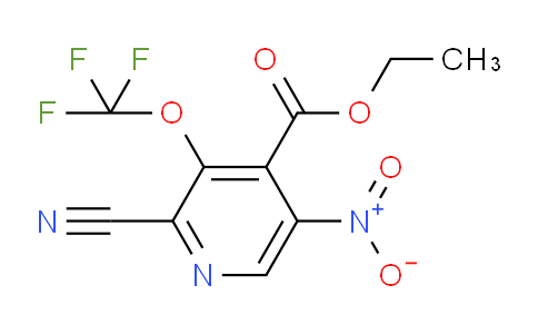Ethyl 2-cyano-5-nitro-3-(trifluoromethoxy)pyridine-4-carboxylate