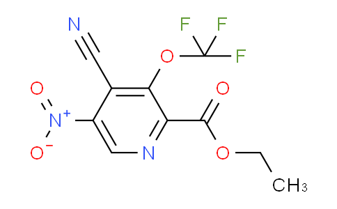 Ethyl 4-cyano-5-nitro-3-(trifluoromethoxy)pyridine-2-carboxylate