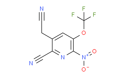 2-Cyano-6-nitro-5-(trifluoromethoxy)pyridine-3-acetonitrile