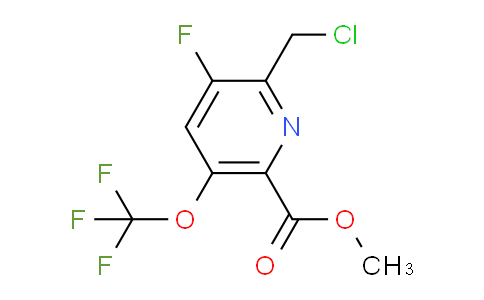 Methyl 2-(chloromethyl)-3-fluoro-5-(trifluoromethoxy)pyridine-6-carboxylate