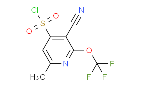3-Cyano-6-methyl-2-(trifluoromethoxy)pyridine-4-sulfonyl chloride