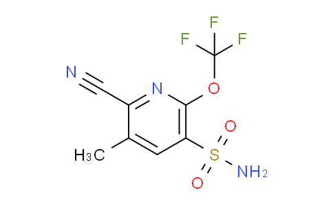 2-Cyano-3-methyl-6-(trifluoromethoxy)pyridine-5-sulfonamide