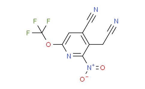 4-Cyano-2-nitro-6-(trifluoromethoxy)pyridine-3-acetonitrile