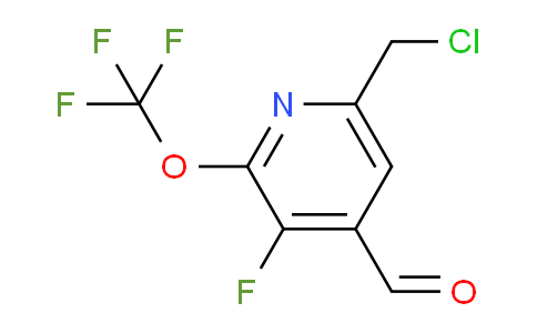 6-(Chloromethyl)-3-fluoro-2-(trifluoromethoxy)pyridine-4-carboxaldehyde