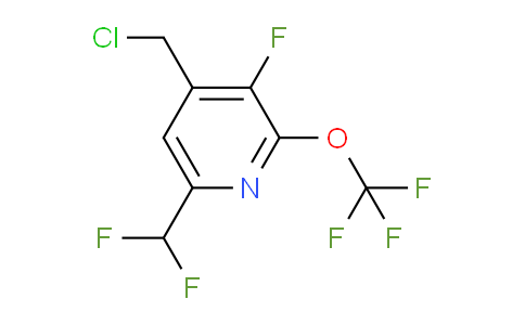 4-(Chloromethyl)-6-(difluoromethyl)-3-fluoro-2-(trifluoromethoxy)pyridine