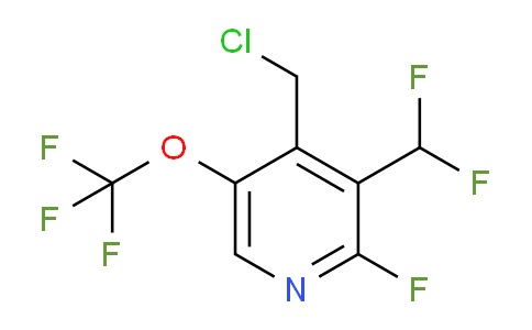 4-(Chloromethyl)-3-(difluoromethyl)-2-fluoro-5-(trifluoromethoxy)pyridine