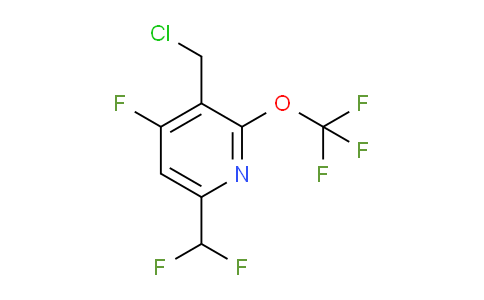 3-(Chloromethyl)-6-(difluoromethyl)-4-fluoro-2-(trifluoromethoxy)pyridine