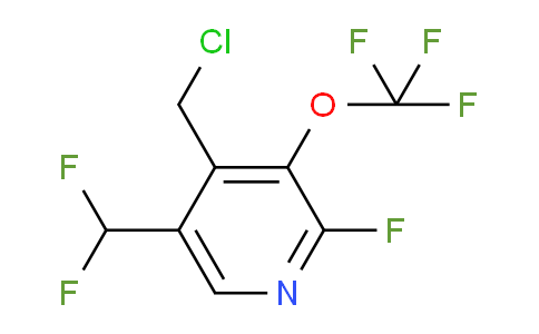 4-(Chloromethyl)-5-(difluoromethyl)-2-fluoro-3-(trifluoromethoxy)pyridine