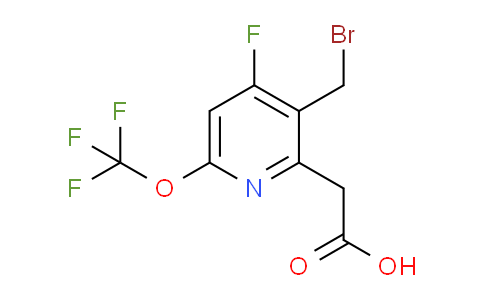 3-(Bromomethyl)-4-fluoro-6-(trifluoromethoxy)pyridine-2-acetic acid