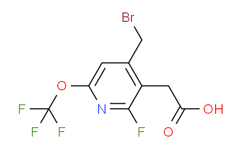 4-(Bromomethyl)-2-fluoro-6-(trifluoromethoxy)pyridine-3-acetic acid
