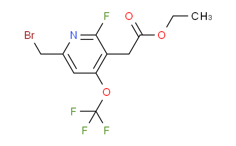 Ethyl 6-(bromomethyl)-2-fluoro-4-(trifluoromethoxy)pyridine-3-acetate