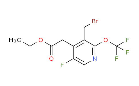 Ethyl 3-(bromomethyl)-5-fluoro-2-(trifluoromethoxy)pyridine-4-acetate