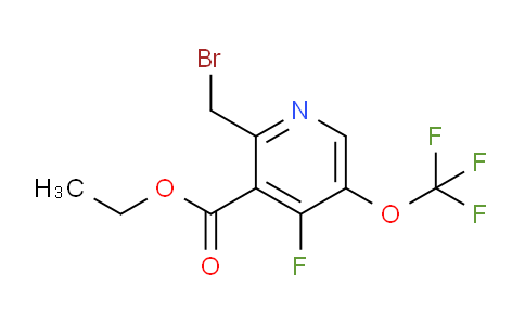 Ethyl 2-(bromomethyl)-4-fluoro-5-(trifluoromethoxy)pyridine-3-carboxylate
