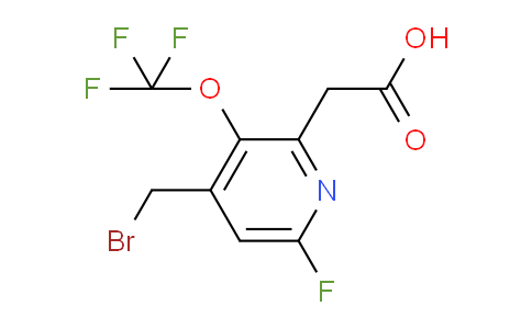 4-(Bromomethyl)-6-fluoro-3-(trifluoromethoxy)pyridine-2-acetic acid