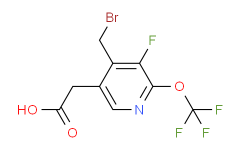 4-(Bromomethyl)-3-fluoro-2-(trifluoromethoxy)pyridine-5-acetic acid