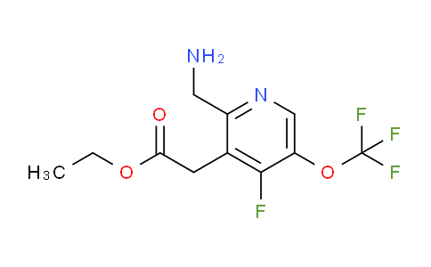 Ethyl 2-(aminomethyl)-4-fluoro-5-(trifluoromethoxy)pyridine-3-acetate