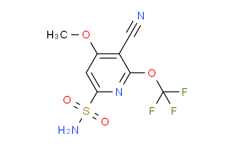 3-Cyano-4-methoxy-2-(trifluoromethoxy)pyridine-6-sulfonamide