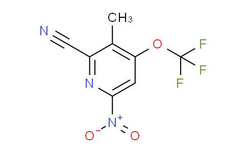 2-Cyano-3-methyl-6-nitro-4-(trifluoromethoxy)pyridine