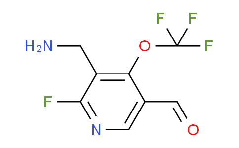 3-(Aminomethyl)-2-fluoro-4-(trifluoromethoxy)pyridine-5-carboxaldehyde
