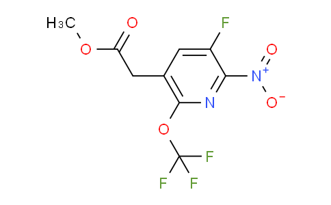 Methyl 3-fluoro-2-nitro-6-(trifluoromethoxy)pyridine-5-acetate