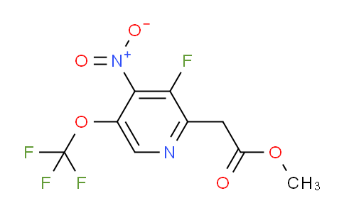 Methyl 3-fluoro-4-nitro-5-(trifluoromethoxy)pyridine-2-acetate