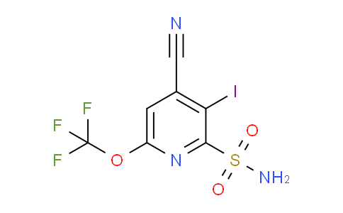 4-Cyano-3-iodo-6-(trifluoromethoxy)pyridine-2-sulfonamide