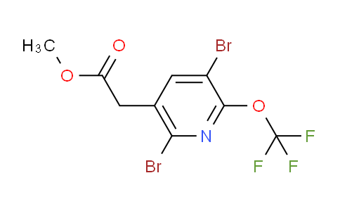Methyl 3,6-dibromo-2-(trifluoromethoxy)pyridine-5-acetate