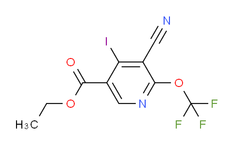 Ethyl 3-cyano-4-iodo-2-(trifluoromethoxy)pyridine-5-carboxylate