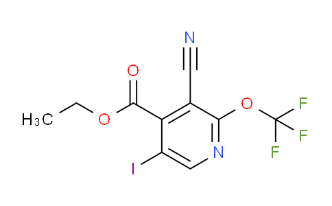 Ethyl 3-cyano-5-iodo-2-(trifluoromethoxy)pyridine-4-carboxylate