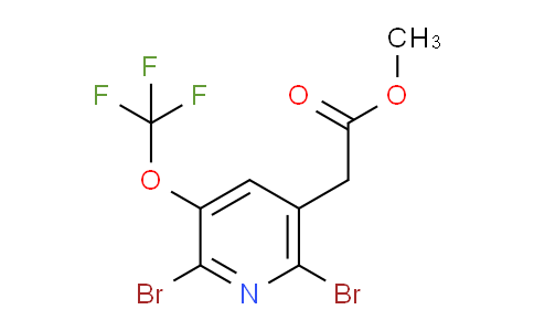 Methyl 2,6-dibromo-3-(trifluoromethoxy)pyridine-5-acetate
