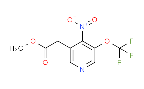 Methyl 4-nitro-3-(trifluoromethoxy)pyridine-5-acetate
