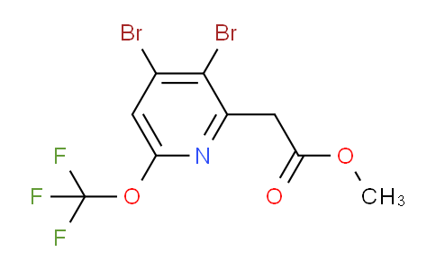 Methyl 3,4-dibromo-6-(trifluoromethoxy)pyridine-2-acetate