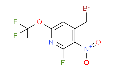 4-(Bromomethyl)-2-fluoro-3-nitro-6-(trifluoromethoxy)pyridine