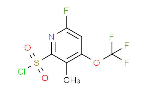 6-Fluoro-3-methyl-4-(trifluoromethoxy)pyridine-2-sulfonyl chloride