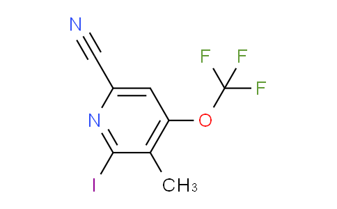 6-Cyano-2-iodo-3-methyl-4-(trifluoromethoxy)pyridine