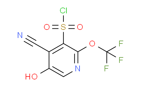 4-Cyano-5-hydroxy-2-(trifluoromethoxy)pyridine-3-sulfonyl chloride