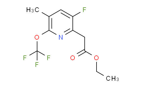Ethyl 3-fluoro-5-methyl-6-(trifluoromethoxy)pyridine-2-acetate