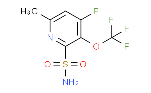 4-Fluoro-6-methyl-3-(trifluoromethoxy)pyridine-2-sulfonamide