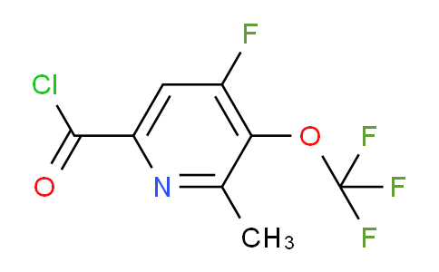 4-Fluoro-2-methyl-3-(trifluoromethoxy)pyridine-6-carbonyl chloride