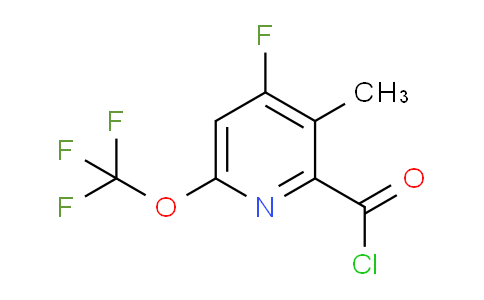 4-Fluoro-3-methyl-6-(trifluoromethoxy)pyridine-2-carbonyl chloride