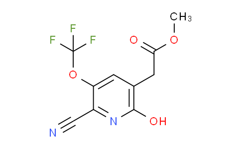 Methyl 2-cyano-6-hydroxy-3-(trifluoromethoxy)pyridine-5-acetate