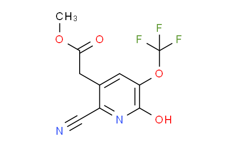Methyl 2-cyano-6-hydroxy-5-(trifluoromethoxy)pyridine-3-acetate