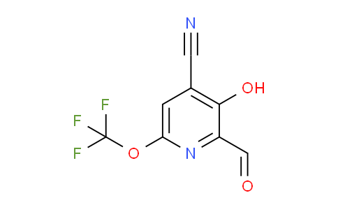 4-Cyano-3-hydroxy-6-(trifluoromethoxy)pyridine-2-carboxaldehyde