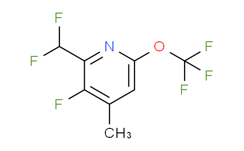 2-(Difluoromethyl)-3-fluoro-4-methyl-6-(trifluoromethoxy)pyridine