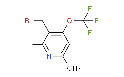 3-(Bromomethyl)-2-fluoro-6-methyl-4-(trifluoromethoxy)pyridine