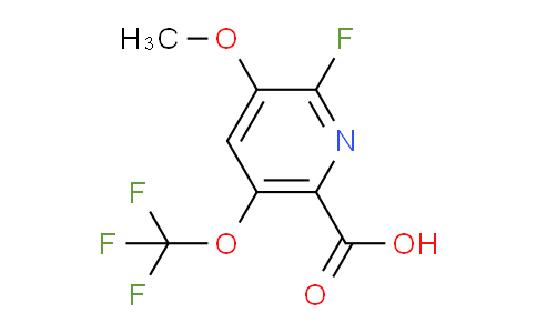 AM214802 | 1804433-73-5 | 2-Fluoro-3-methoxy-5-(trifluoromethoxy)pyridine-6-carboxylic acid