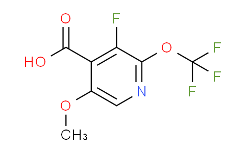 AM214807 | 1804789-94-3 | 3-Fluoro-5-methoxy-2-(trifluoromethoxy)pyridine-4-carboxylic acid