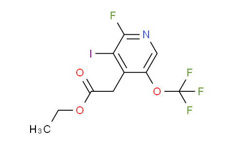 Ethyl 2-fluoro-3-iodo-5-(trifluoromethoxy)pyridine-4-acetate